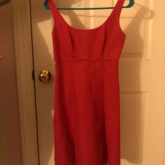 Vintage J.Crew Coral Pink Dress - Picture 1 of 2